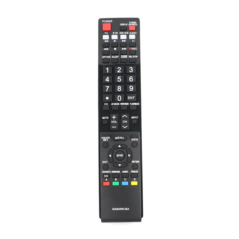 ZdalaMit GA840WJSA Replacement Remote Applicable for Sharp LCD TV LC-40LE820UN LC-46LE810UN LC-46LE820UN LC-40LE810UN LC-52LE810UN LC-52LE820UN LC-60LE810UN LC-60LE820UN LC40LE820UN LC46LE810UN LC46LE820UN - Image 1
